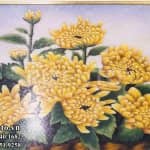 Tranh hoa Cúc Đá vụn thạch anh mệnh Thổ (8)