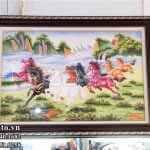 Tranh Mã Đáo Thành Công đá vụn thạch anh mệnh Hỏa (5)