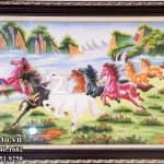 Tranh Mã Đáo Thành Công đá vụn thạch anh mệnh Hỏa (6)
