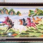 Tranh Mã Đáo Thành Công đá vụn thạch anh mệnh Hỏa (7)
